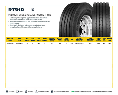 Commercial Tire Product Downloads | Double Coin Tires