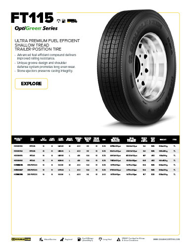 FT115 Specification Sheet